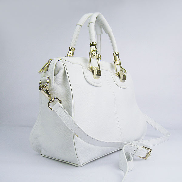 Replica Hermes New Arrival Double-duty leather handbag White 60669 - Click Image to Close